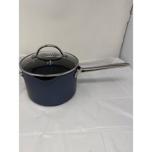 Pampered Chef Brilliance 4qt sauce pan with Straining Lid Nonstick